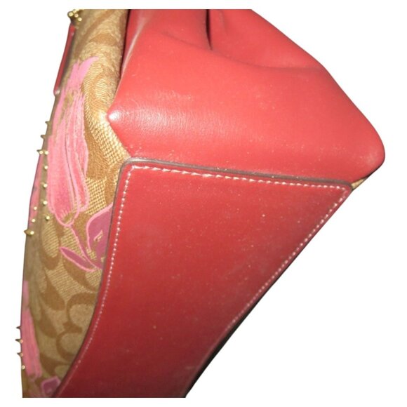 Coach Sage Mini Carryall In Signature Coated Canvas Desert Tulip Print Flocking - Picture 7 of 14